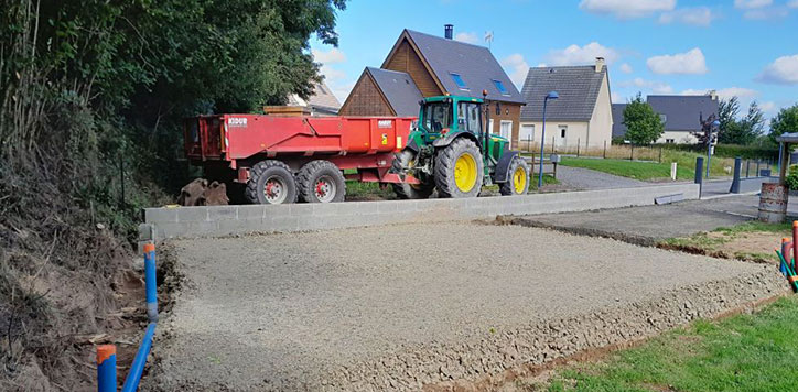 Travaux de terrassement dans la Manche (50)